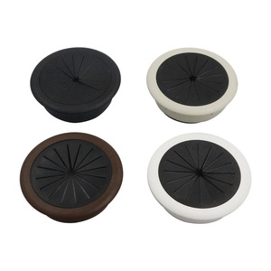 Round Cable Hole Cover Dustproof ABS Plastic Non Slip For Office <b>Desk</b> <b>Computer</b> <b>Desk</b> Wire Management Accessory - Product Image 1