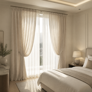 Tenda Trasparente Bianca in Voile per Soggiorno e Camera da Letto, Filtrante Luce, Lunga fino al Pavimento, Pannello in Tulle, Ingrosso, Misure Personalizzate - Product Image 1