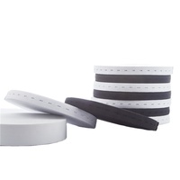 Bande élastique tricotée en latex/polyester pour masque facial avec œillet pour bouton, pour chaussures - Écologique