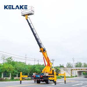 Camions d'opération en hauteur personnalisés de 21 m, Isuzu Double Cabine, nacelle élévatrice télescopique de 10 m à 56 m avec alarme de toit de cabine - Product Image 3