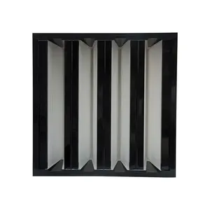 Filtro HVAC di tipo V formato personalizzato filtro industriale ad alta efficienza di tipo V grande volume d'aria filtro HEPA