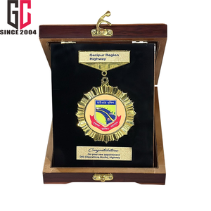 15 ans d'usine prix en métal personnalisé plaques en bois verticales avec boîte - Product Image 2