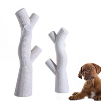Jouet pour chien en forme de branche d'arbre, en paille écologique, pour le nettoyage des dents et la stimulation sensorielle, durable et anti-anxiété pour usage quotidien