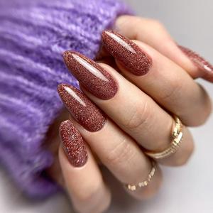 Vernis à ongles Majida Gel Polish Color 8,5 ml Marron pailleté UV - Product Image 2