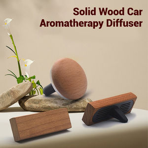 Diffuseur d'air de voiture personnalisé en bois de hêtre écologique, clip de ventilation avec aimant, sans électricité, élimination des odeurs et décoration - Product Image 3