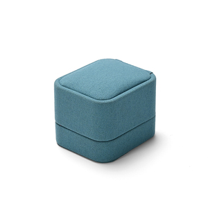 Caja de Joyería para Anillos y Aretes de Microfibra con Logotipo Personalizado FANXI, con Forro Extraíble - Product Image 5