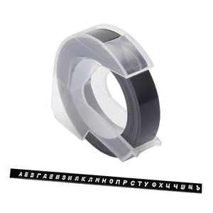 <span class=keywords><strong>Ruban</strong></span> de marquage 3D en relief manuel compatible <span class=keywords><strong>Dymo</strong></span> Motex 9 mm x 3 m pour étiqueteuse, organisation maison et bureau - Product Image 1
