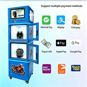 Distributeur automatique spécialisé pour le lavage à sec et la stérilisation <span class=keywords><strong>de</strong></span> casques, à double compartiment, avec personnalisation <span class=keywords><strong>de</strong></span> la couleur et <span class=keywords><strong>de</strong></span> la décoration extérieure (autocollants) - Product Image 2