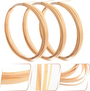 High Quality Bamboo Crafts Flexible 2cm 1.5cm 1cm 0.5cm 0.2cm Wide Colorful Weaving Bamboo Strips for DIY Crafts Wedding Decor