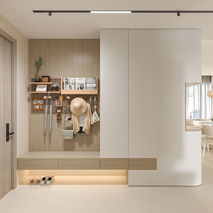 Chất lượng cao lưu trữ gỗ <span class=keywords><strong>Pegboard</strong></span> nội thất WPC PEG bảng tường Bảng điều khiển cho phòng khách nhà để xe trẻ em phòng - Product Image 6