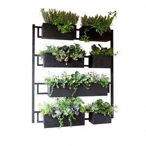 Elegante Jardinera Rústica de Madera para Suculentas y Hierbas de Interior, Hecha a Mano por Axiom Home Accents, Diseño Duradero Ideal - Product Image 1