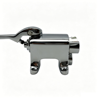 Robinet à pédale monocommande pour eau chaude, filetage G1/2, corps en laiton sans plomb, sans poignée, finition chromée, pour cuisine commerciale
