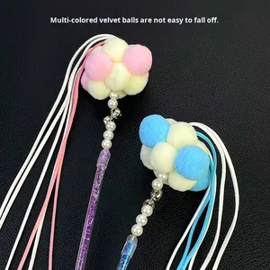 Eco-friendly Durable Polyester and Acrylic Cat Toys Interactive Wand with Sparkle Glitter for Endless Fun and Safe Solo <strong>Play</strong> - Product Image 4