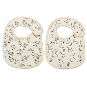 Buena calidad Xinyunzy CPC Clase transfronteriza a Gasa de algodón puro Babero fino para niños Bolsillo impermeable Toalla de Baba para bebé - Product Image 4