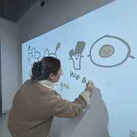 Tableau blanc interactif, système d'éducation par tableau intelligent, écran tactile de 55 à 100 pouces pour l'école et les conférences