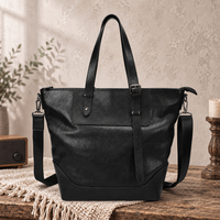 Sac fourre-tout en cuir personnalisé avec logo, sac à main en cuir pour femmes, sac à bandoulière avec sangle amovible, sac fourre-tout en cuir véritable pour femmes