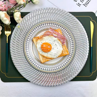 Assiettes en plastique pour hôtel, banquet de mariage, décorations de fête, événements, assiettes à nourriture