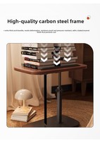 Table d'appoint moderne et simple à hauteur réglable, table de bout de canapé, table basse de salon, table de chevet rotative pour chambre à coucher et dortoir