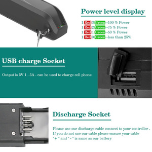 Batterie de vélo électrique au lithium 36V 48V 52V 13Ah 20Ah 750W 500W 1000W 1500W Kit de batterie de vélo électrique - Product Image 3