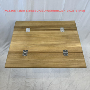 Table pliante en teck avec ailes 660/330x650 960/480x890mm Accessoires pour yachts et navires marins - Product Image 5