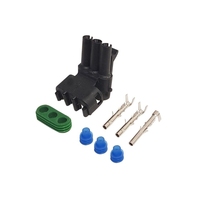 Conector de cableado eléctrico para inyectores de combustible de coche, para inyectores Mini Delphi Packard, con o sin terminales de protección