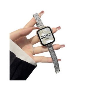 Bracelet en maille métallique pour Apple Watch, 12 mm, attaches à pression, compatible avec les bracelets intelligents Iwatch S9 Huawei Xiaomi - Product Image 3