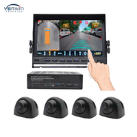 360 degrés yeux d'oiseau vue voiture caméra 2D/3D Surround surveillance HD DVR vue d'oiseau écran partagé ADAS 360 vue panoramique Surround