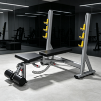 Banc de musculation olympique multi-positions professionnel pour l'entraînement complet du corps (poitrine, épaules) – Équipement de fitness pour salle de sport et club