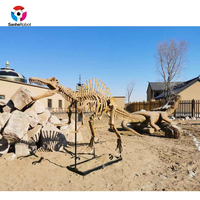 Modèle de Spinosaurus animatronique géant, taille réelle, simulation de dinosaure pour exposition dans un parc à thème jurassique, dinosaure robotique réaliste