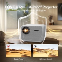 BYINTEK LOVE U12 1080P Projecteur LED LCD anti-poussière 3D Android Smart Mini Beamer Wifi Portable Home Cinema Projector