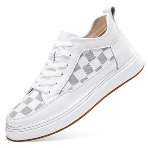 Zapatillas Deportivas Casuales para Hombre, Otoño, Nuevas, con Plataforma de 8CM, Suela Gruesa, Blancas - Product Image 2