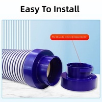 Silencieux de système d'air frais, tuyau flexible insonorisant pour usage en centre commercial, longueurs de 0,6 m/1 m