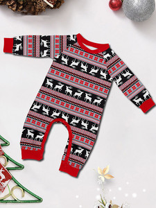 Conjunto de pijamas navideños personalizados, ropa de dormir familiar a juego para mamá, camiseta con letras impresas <span class=keywords><strong>en</strong></span> la parte delantera, ropa de casa para el padre y la madre - Product Image 5