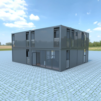 DXH usine de maisons modulaires préfabriquées isolées de luxe 3 4 5 chambres à coucher kit préfabriqué résistant aux ouragans maison en conteneur à deux étages