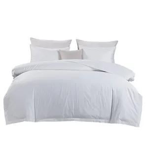 100% tessuto di <span class=keywords><strong>cotone</strong></span> bianco percalle rasatello tessuto di <span class=keywords><strong>puro</strong></span> <span class=keywords><strong>cotone</strong></span> biancheria da letto di <span class=keywords><strong>lenzuola</strong></span> - Product Image 1