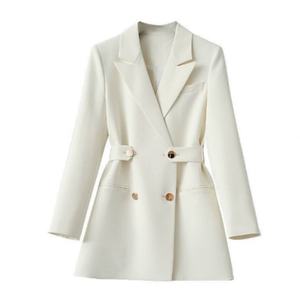 Traje de Vestir para Mujer, Estilo Elegante para el Trabajo, Manga Larga, Diseño Personalizado con Encaje Lateral, Primavera 2024, Venta al Por Mayor - Product Image 2