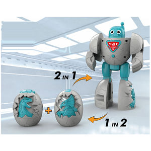 Nuevos Huevos de <span class=keywords><strong>Dinosaurio</strong></span> 2 <span class=keywords><strong>en</strong></span> 1 <span class=keywords><strong>que</strong></span> <span class=keywords><strong>se</strong></span> Transforman <span class=keywords><strong>en</strong></span> Tiranosaurio Rex, Juguetes de Construcción, Regalos - Product Image 2