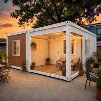 Maison conteneur préfabriquée design moderne isolée et étanche pour suite d'hôtes de jardin, studio de jardin, OEM