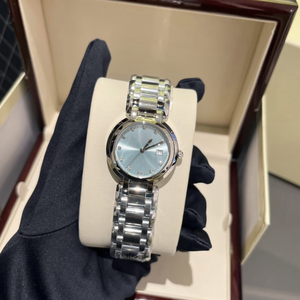 Reloj de Cuarzo de Lujo para Mujer, 30MM, Esfera Azul Hielo, Diseño Simple y Elegante, Venta al Por Mayor - Product Image 1