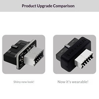 Adaptador USB 3.0 de 19P/20P para Placa Base a Tipo-E, Cable de Puerto Tipo-C para Panel Frontal, Diseño Moldeado en una Sola Pieza, Modelo 13
