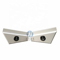 Paire de boîtes à outils en aluminium 4x4 sous le plateau de la camionnette, côté gauche, robuste, coffre de rangement pour véhicule avec serrure
