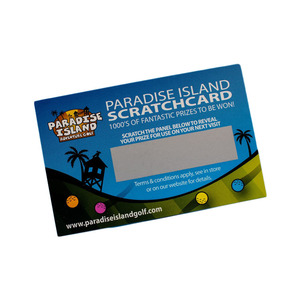 Thẻ quà tặng cào trúng thưởng in màu tùy chỉnh, số lượng biến đổi, mã độc đáo, kèm lời cảm ơn - Product Image 2