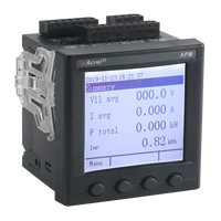 Acrel APM801 Compteur d'énergie triphasé à montage sur panneau multifonction à quatre quadrants et à séquence zéro avec écran LCD