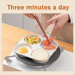 Sartén Cuadrada Moderna Antiadherente de 4 Agujeros para Huevos, Tendencia 2026, Sartén Universal para <span class=keywords><strong>Desayuno</strong></span>, Apta para Cocina de Inducción, Gran Tamaño - Product Image 3