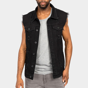 RNSHANGER, <span class=keywords><strong>chaleco</strong></span> vaquero de diseño Vintage para <span class=keywords><strong>hombre</strong></span>, chaquetas sin mangas Retro para <span class=keywords><strong>hombre</strong></span>, chalecos <span class=keywords><strong>vaqueros</strong></span> informales <span class=keywords><strong>con</strong></span> agujeros rasgados, <span class=keywords><strong>chaleco</strong></span> - Product Image 3