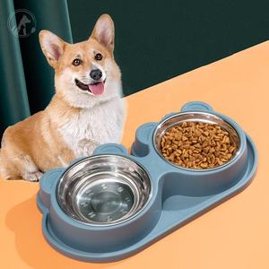 <strong>Luxury</strong> <strong>Pet</strong> <strong>Bowls</strong> No Spill Stainless Steel PP Double <strong>Pet</strong> Cat <strong>Dog</strong> Food Water <strong>Bowl</strong> - Product Image 2