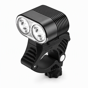 Luz de Bicicleta Impermeable Dos en Uno, Faro Delantero Brillante para Ciclismo Nocturno, Linterna con Bocina para Bicicleta de Montaña y Carretera, con Batería para Manillar - Product Image 1