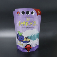 Pochettes souples personnalisables en PE de qualité alimentaire avec bec verseur, 3L-10L, pliables, pour emballage de liquides (eau minérale), impression par gravure