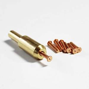Electrodos de soldadura por puntos de latón para descarga de condensadores, espárragos de soldadura de acero inoxidable, estación de soldadura para reparación de carrocerías de automóviles, extractor de abolladuras - Product Image 1