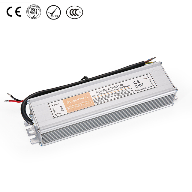 LeYu AC to DC Waterproof IP67 LED Driver Power Supply 100W Single PFC Function CE for 2-Year Warranty